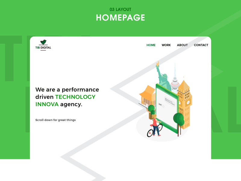 Home For Tibi agency home isometric start up ui