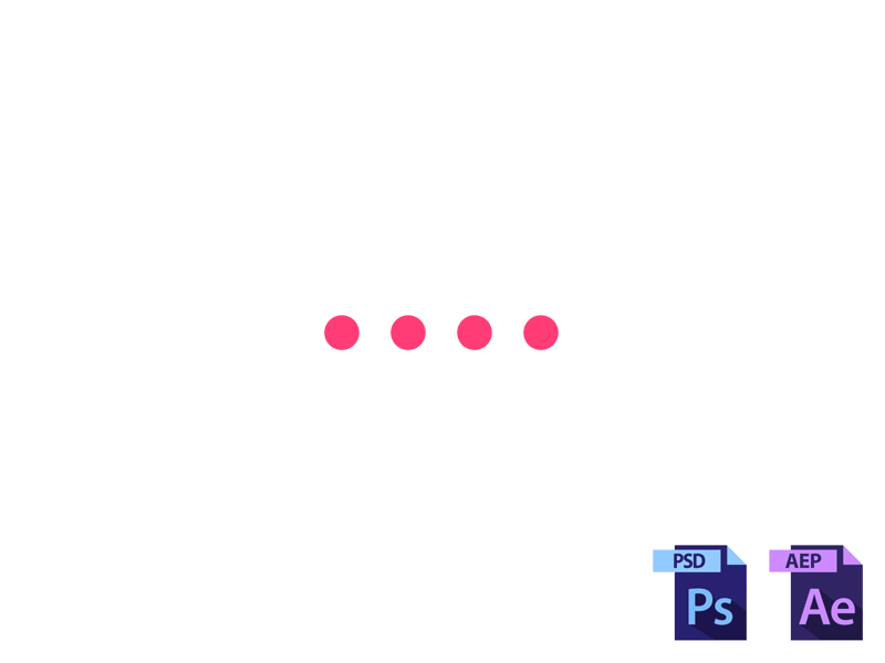 Free Preloader gif, psd, aep after animation blue gif google green load loader preloader principle psd red