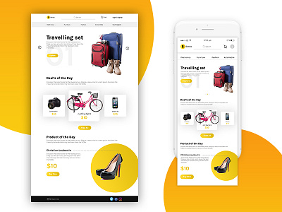 Dribble application hompage mobile webpage website