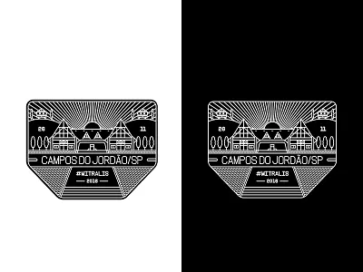 BADGE CAMPOS DO JORDÃO/SP BRAZIL badge brazil city outlines