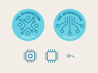 Intersection Blog Badge- Icon Design adobe illustrator badge icon icon design illustrator line line art vector vector art