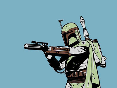 Boba Fett boba fett bobafett illustration ipad pro procreate return of the jedi star wars