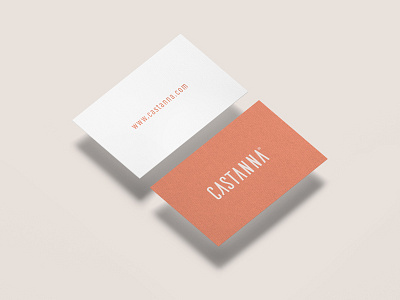 CASTANNA® / Branding for Fashion branding card design cartão de visita design impresso fashion logo logo design