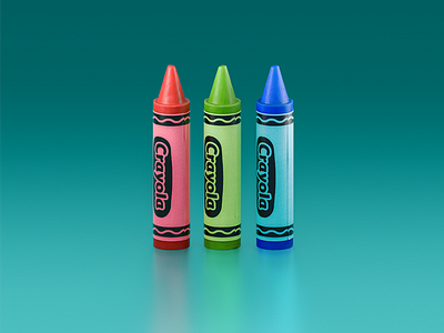 Color 3d cgi crayola colors crayons icon illustration paint vintage windows