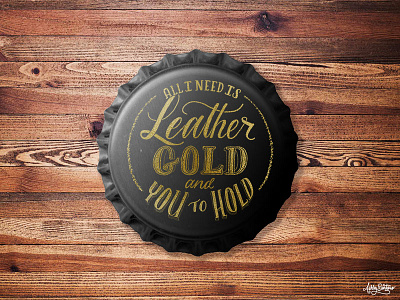 Bottle Cap beer bottle cap cap craft beer hand lettering lettering lid mockup package packaging packaging design typography