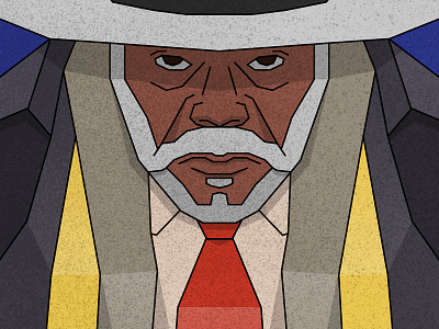 The Hateful Eight - Major Marquis Warren character flat hat illustration movie portrait samuel l jackson vector