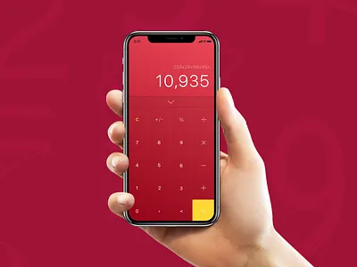 Calculator | Daily Ui 004 calculator challenge clean concept dailyui mobile number