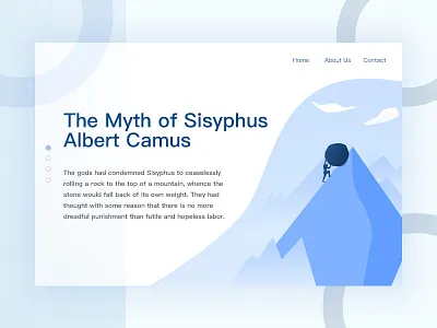 Sisyphus blue illustrator sisyphus ui