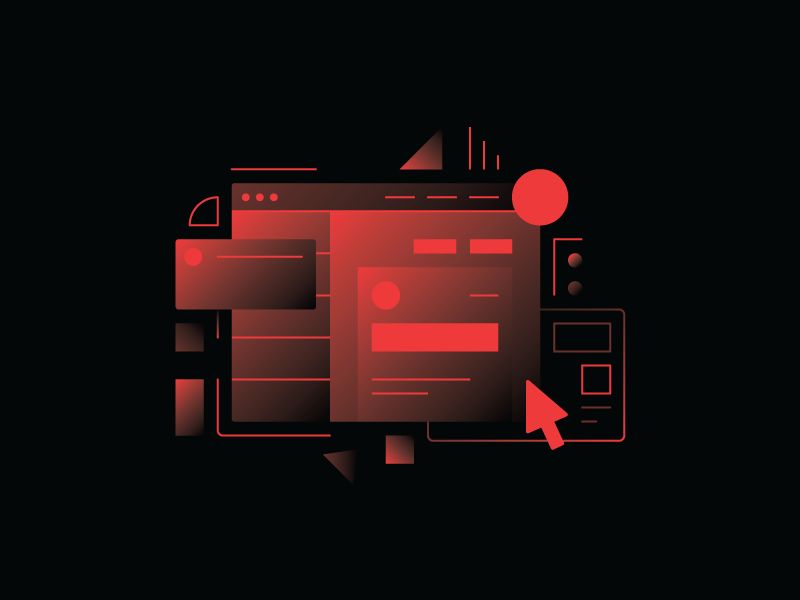 Finance Explanation Illustrations complex finance gradient graph icon illustration minimal ui ux wireframe