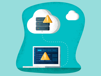 Crisis scenario cloud design illustration management