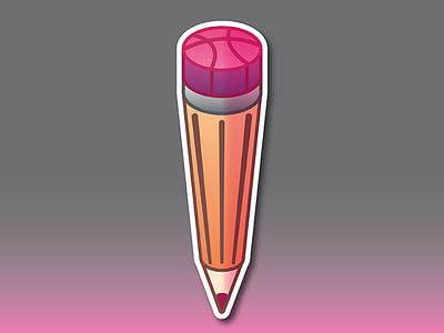 Dribble Eraser eraser pencile sticker