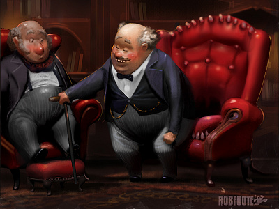 Things are not what they seem. carnivorous chair chesterfield english club gentlemen old man