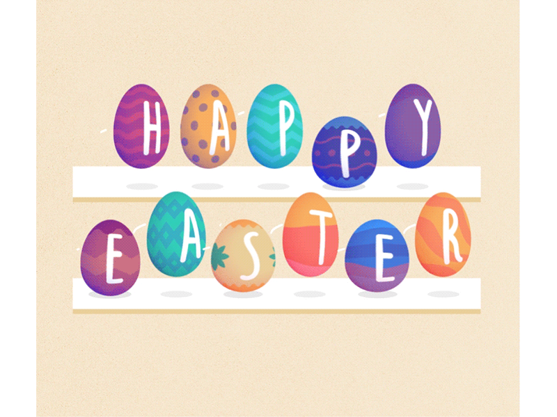 HOPPY EASTER animation bounce easter eggs holiday lemonly michael maozurek mike mazoo