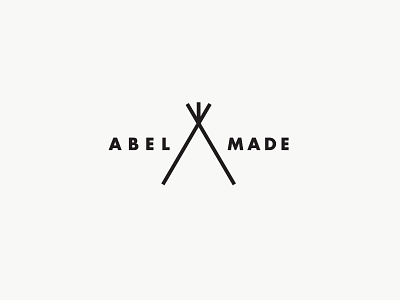 Teepee Logo abel branding graphic icon logo made montana native teepee western