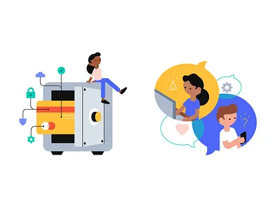 Safety And Support brooklyn character illustration nooklyn safety support