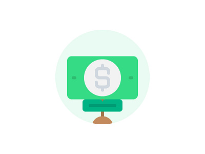 Investment color line icon illustration outline symbol ui vector website