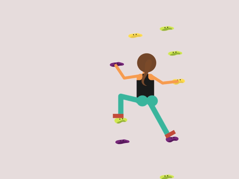 Rock Climber aftereffects characteranimation climbing illustrator