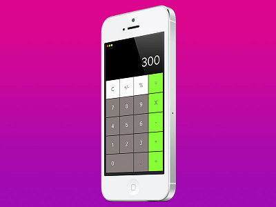 Daily UI- 004 app calculator challenge daily dailyui friendly iphone ui user ux