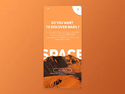 Mars adobexd dailyui mars overlay pop up user interface
