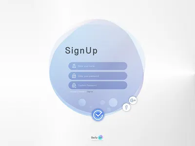 ReDailyui 01 Sigup design signup ui