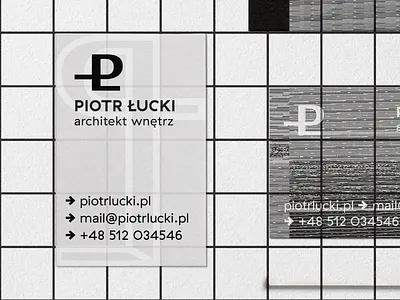Piotr Lucki: architect architecture branding glitch graphic design logo minimalism retro typography visual identity