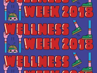Wellness Week 2018 dropbox health illustration wellness week