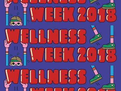 Wellness Week 2018 dropbox health illustration wellness week