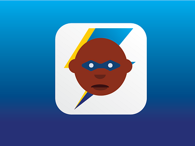 Daily UI- 005 05 app black lightning comics dailyui icon superhero