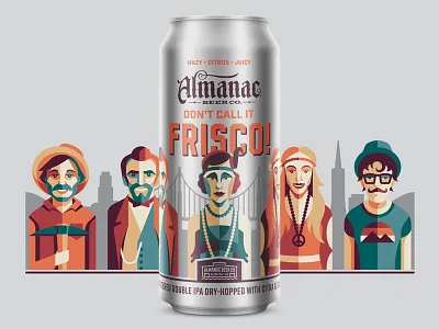 Don't Call It Frisco IPA almanac beer can dan kuhlken dkng dkng studios nathan goldman packaging san francisco