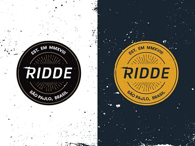 Ridde - Electric badge branding logo vector