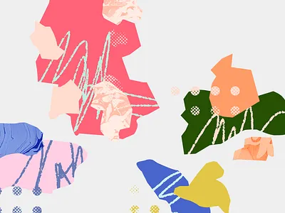 Things abstract color drawn hand illustration textures