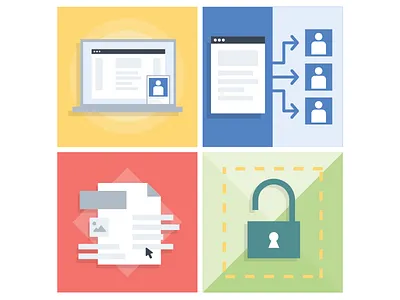 Landing Page Illustrations design icon illustration infographic website