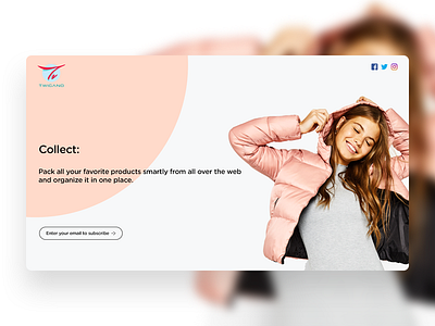 Landing Page fashion landing model page twigano