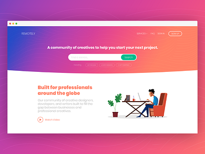 Prototype For Fun community daily debut freelancers gradient network prototype ui ux