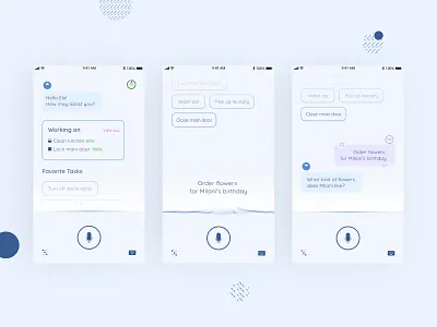 Personal Robot ai app daily ix robot ui voice
