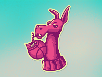 Some juicy fuel adobe illustrator coconut dribbble illustration juice lama lama lama llama pink playoff vector