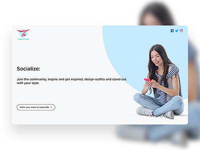 Landing Page fashion landing model page twigano