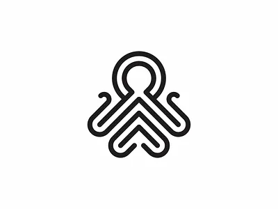 Octopus animal icon logo minimal modern octopus simple tentacle