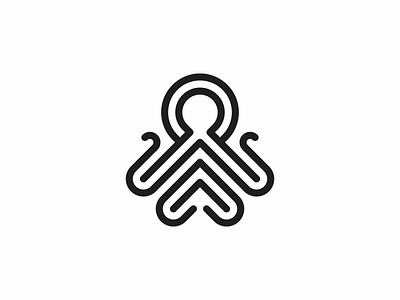 Octopus animal icon logo minimal modern octopus simple tentacle