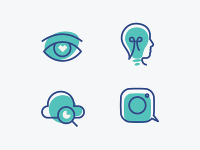 Marketing icons aesthetics analytics icons ideation illustration instagram marketing