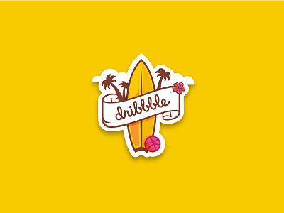 Juicy Summer Sticker dribbble juicy sticker summer