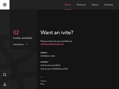 2 Dribbble Invites daily draft dribbble grid invitation invites ui website