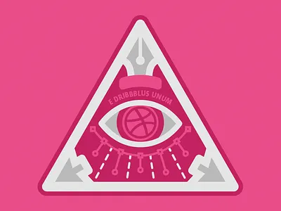 Invitation Only club dribbble eye illuminati occult pen secret
