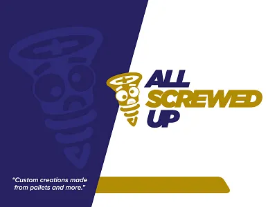 All Screwed Up blue branding logo screwed