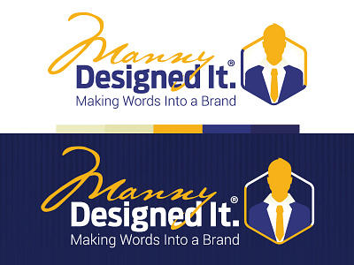 Manny Designed It branding logo manny designed it mdi