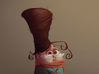 Old Woman cartoon characterdesign draw illustration