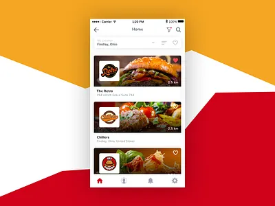 Food App app food red ui