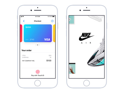 UI Challenge #002 Checkout app challenge checkout credit card ios iphone payment touchid ui ui challenge visa