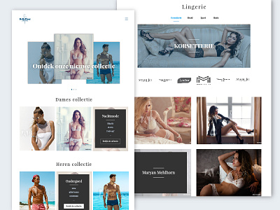 Belle Fleur website design design development lingerie onepager ui ux web webdesign