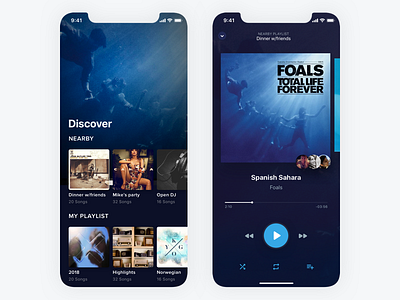 UI Challenge #009 Music Player 009 app geofencing ios iphone x mobile music music player player streaming ui ui challenge